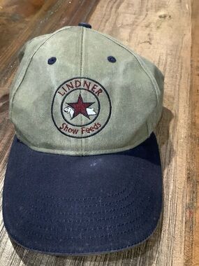 Creative Awards & Trophies Olive Baseball Cap with Navy Stitching